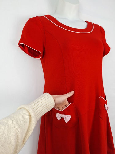 Second-Hand - Revival Sweet Vintage Style Bow Dress Size 12 - SwapUp