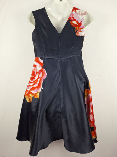 Second-Hand - Review Floral A Line Midi Dress Size 12 - SwapUp