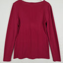 Second-Hand - Witchery Classic Maroon Long Sleeve Top Size M - SwapUp