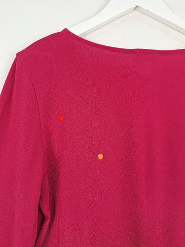 Second-Hand - Witchery Classic Maroon Long Sleeve Top Size M - SwapUp