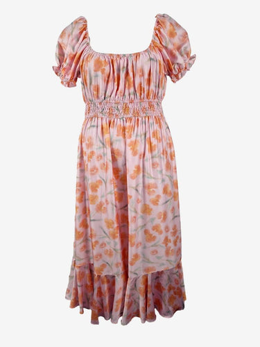 Pilgrim Watercolour Poppy Dress Size 16