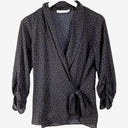 Second-Hand - Costes Spotted Navy Blouse Size S - SwapUp