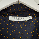 Second-Hand - Costes Spotted Navy Blouse Size S - SwapUp