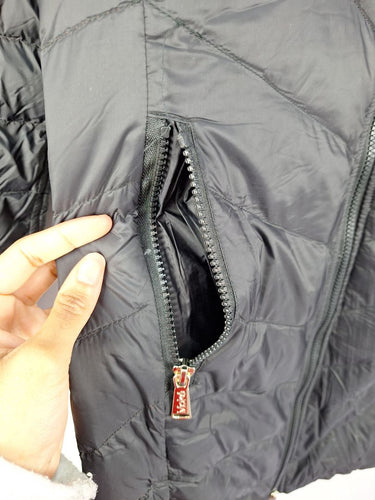 Second-Hand - Moke Reversible Hooded Mid-Length Puffer Jacket Size L - SwapUp