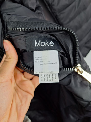 Second-Hand - Moke Reversible Hooded Mid-Length Puffer Jacket Size L - SwapUp