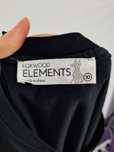 Second-Hand - Foxwood Relaxed Embroidered Logo T-Shirt Dress Size 10 - SwapUp