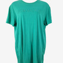 Second-Hand - Foxwood Vibrant Green Embroidered T-Shirt Dress Size 10 - SwapUp