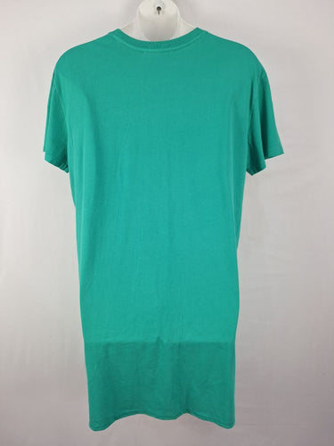 Second-Hand - Foxwood Vibrant Green Embroidered T-Shirt Dress Size 10 - SwapUp