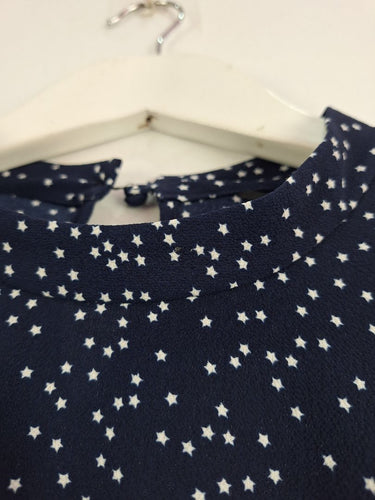 Second-Hand - Cue Midnight Sky Star Blouse Size 6 - SwapUp