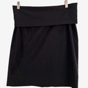Second-Hand - Soon Black Fold Over Mini Skirt Size 10 - SwapUp