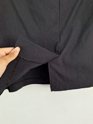 Second-Hand - Soon Black Fold Over Mini Skirt Size 10 - SwapUp