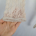 Second-Hand - David Lawrence Dainty Knit Tie Cream Cardigan Size S - SwapUp