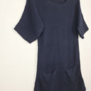 Second-Hand - Witchery Navy Wool Cashmere Blend Knit Tunic Top Size S - SwapUp