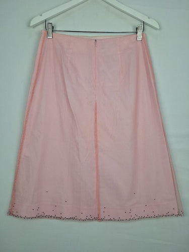 Second-Hand - Witchery Sweet Princess Pink Sparkle Midi Skirt Size 8 - SwapUp