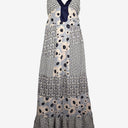 Second-Hand - Witchery Delightful Blue Print Maxi Dress Size S - SwapUp