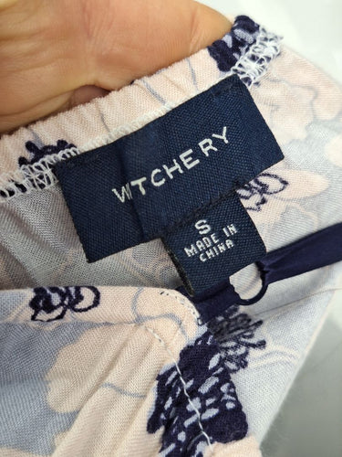 Second-Hand - Witchery Delightful Blue Print Maxi Dress Size S - SwapUp