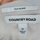Second-Hand - Country Road Milky Linen Silk Blend Pleated Mini Dress Size 10 - SwapUp