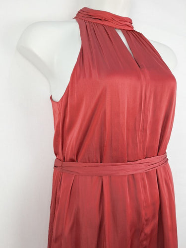 Second-Hand - Veronika Maine Rosey Romantic Midi Dress Size 8 - SwapUp
