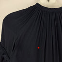 Second-Hand - Witchery Navy Pleat Frill Mini Dress Size 10 - SwapUp