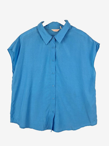 Gorman Capri Blue Button Up Shirt Size 12