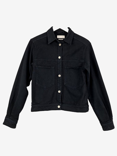 Isabel Marant Etoile Classic Black Denim Jacket Size S