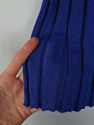 Second-Hand - Cable Cobalt Sparkle Knit Top Size S - SwapUp