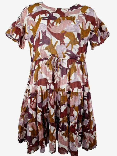 Gorman Purple Cats Semi Sheer Dress Size 10