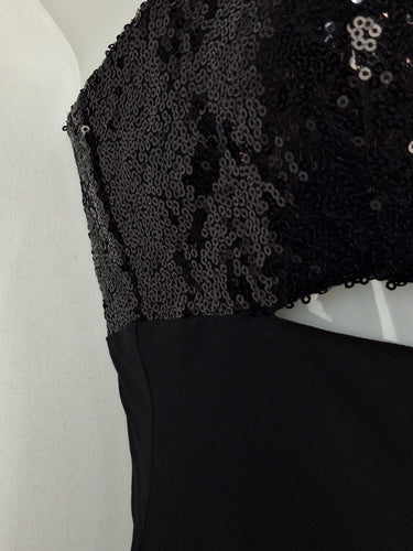 Second-Hand - Runaway Black Bust Sequin Mini Dress Size XS - SwapUp