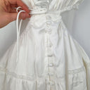 Second-Hand - Sabo White Lacey Cut Out Mini Dress Size 6 - SwapUp