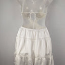 Second-Hand - Sabo White Lacey Cut Out Mini Dress Size 6 - SwapUp