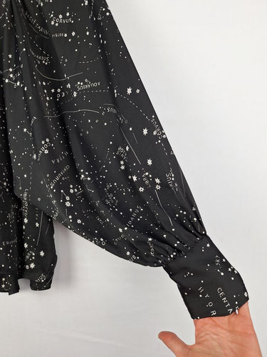 Second-Hand - Zara Black 'Silky' Horoscope Top Size XS - SwapUp