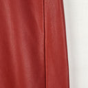 Second-Hand - Atmos & Here Ruby Red 'Leather' Pants Size 6 - SwapUp