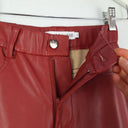 Second-Hand - Atmos & Here Ruby Red 'Leather' Pants Size 6 - SwapUp