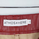 Second-Hand - Atmos & Here Ruby Red 'Leather' Pants Size 6 - SwapUp