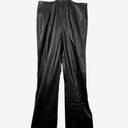 Second-Hand - Meshki Black 'Leather' Waist Band Straight Leg Pants Size XS - SwapUp