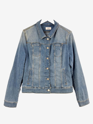 Brax Blue Jean Denim Classic Jacket Size 14