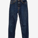 Second-Hand - Nudie Jeans Dark Wash Denim Tapered Jeans Size 6 - SwapUp