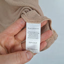 Second-Hand - Silk Laundry Pure Silk Dusty Rose Ribbed Top Size S - SwapUp