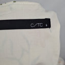 Second-Hand - Cue Cream Flower Plunge Neck Mini Dress Size 6 - SwapUp