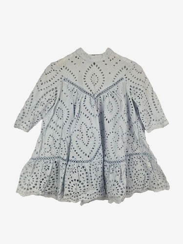 Zimmermann Eggshell Blue Broderie Top Size XS