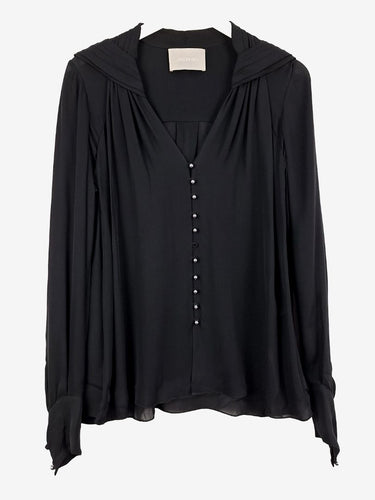 Jason Wu Delicate Art Deco Silk Blouse Size 8
