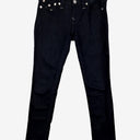Second-Hand - True Religion Deep Indigo Low Waisted Tapered Jeans Size 8 - SwapUp