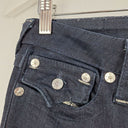 Second-Hand - True Religion Deep Indigo Low Waisted Tapered Jeans Size 8 - SwapUp