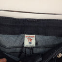 Second-Hand - True Religion Deep Indigo Low Waisted Tapered Jeans Size 8 - SwapUp
