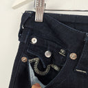 Second-Hand - True Religion Deep Indigo Low Waisted Tapered Jeans Size 8 - SwapUp