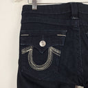 Second-Hand - True Religion Deep Indigo Low Waisted Tapered Jeans Size 8 - SwapUp