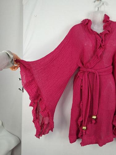 Second-Hand - Lisa Marie Fernandez Sheer Beach Cover up Dress Size 10 - SwapUp