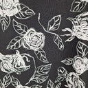 Second-Hand - Megan Salmon B&W Rose Boat Neck Midi Dress Size 10 - SwapUp