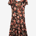 Second-Hand - Sacha Drake Mottled Fire Flower Midi Dress Size 10 - SwapUp
