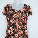 Second-Hand - Sacha Drake Mottled Fire Flower Midi Dress Size 10 - SwapUp